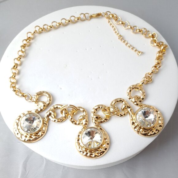 Jewelry - Large Rhinestone Statement Necklace